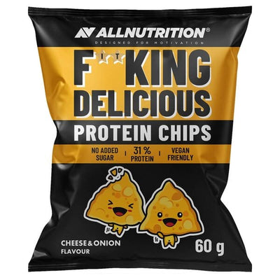 Allnutrition Fitking Delicious Protein Chips, Cheese and Onion - 60g
