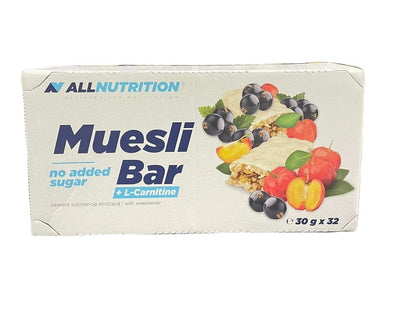 Allnutrition Muesli Bar + L-Carnitine, Yoghurt & Blackcurrant - 32 bars