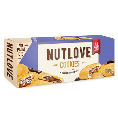 Allnutrition Nutlove Cookies, Double Chocolate - 6 cookies