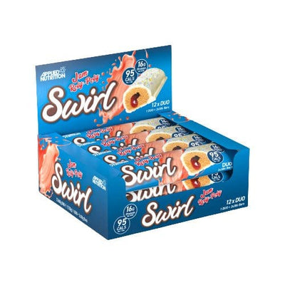Applied Nutrition Swirl Duo Bar, Jam Roly-Poly - 12 x 60g