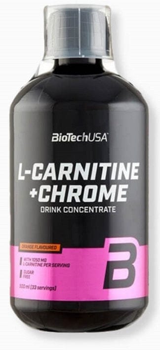 BioTechUSA L-Carnitine + Chrome, Orange - 500 ml.