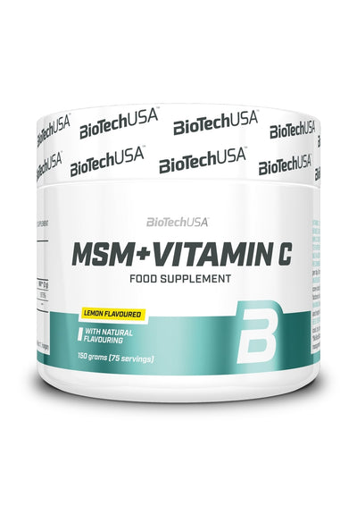BioTechUSA MSM + Vitamin C, Lemon - 150g