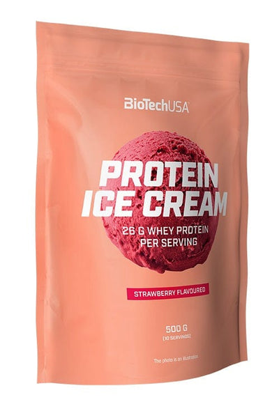 BioTechUSA Protein Ice Cream, Strawberry - 500g