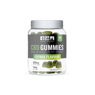 CBD By British Cannabis CBD Products CBD by British Cannabis 600mg CBD Gummies Citrus - 60 Pieces