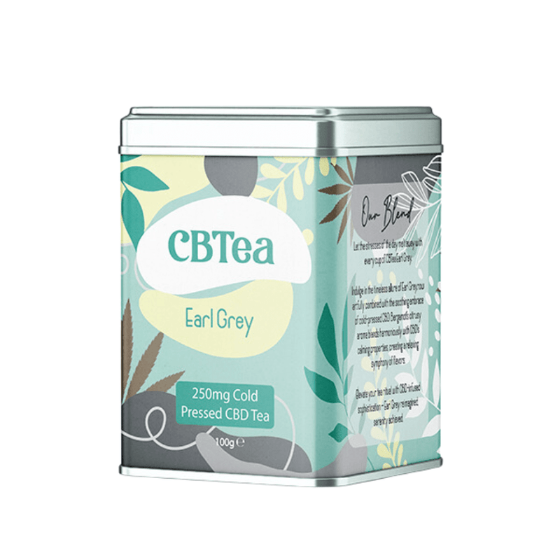 CBTea CBD Products CBTea 250mg Cold Pressed Full Spectrum CBD Earl Grey Tea 100g