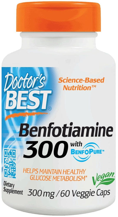 Doctor's Best Benfotiamine with BenfoPure, 300mg - 60 vcaps