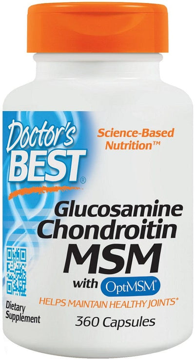 Doctor's Best Glucosamine Chondroitin MSM with OptiMSM - 360 caps