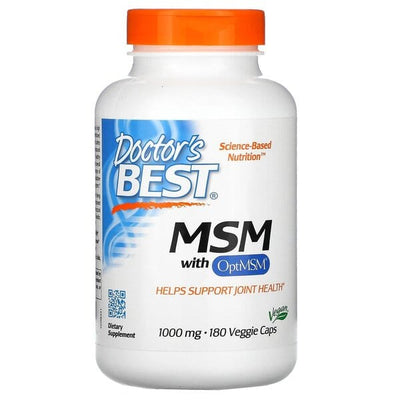 Doctor's Best MSM with OptiMSM Vegan, 1000mg - 180 vcaps