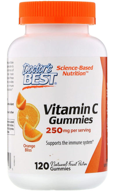 Doctor's Best Vitamin C 250 mg, Orange Bliss - 120 gummies