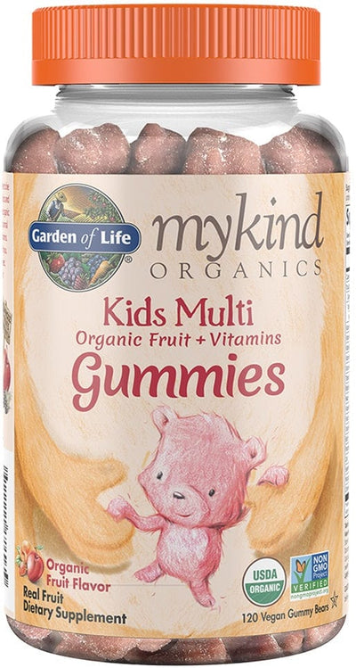 Garden of Life Mykind Organics Kids Multi Gummies, Organic Fruit Flavor - 120 vegan gummy bears