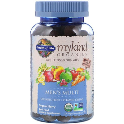 Garden of Life Mykind Organics Men's Multi Gummies, Organic Berry - 120 vegan gummy drops