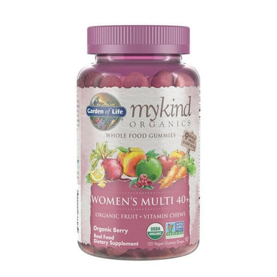 Garden of Life Mykind Organics Women's Multi 40+ Gummies, Organic Berry - 120 vegan gummy drops