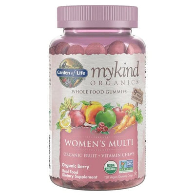 Garden of Life Mykind Organics Women's Multi Gummies, Organic Berry - 120 vegan gummy drops