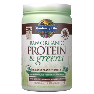 Garden of Life Raw Organic Protein & Greens, Chocolate - 610g