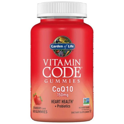 Garden of Life Vitamin Code CoQ10 Gummies, Strawberry - 60 gummies