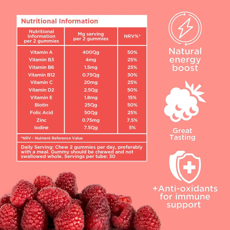 Gmys Nootropics & Supplements Immunity Gummies, Berry - 60 gummies