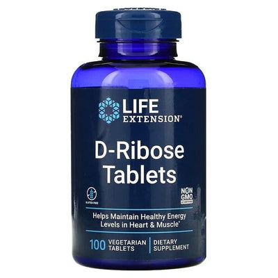Life Extension D-Ribose Tablets - 100 vegetarian tabs