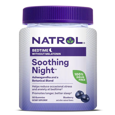 Natrol Soothing Night, Blueberry - 50 gummies