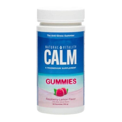 Natural Vitality Calm Gummies, Raspberry Lemon - 60 gummies
