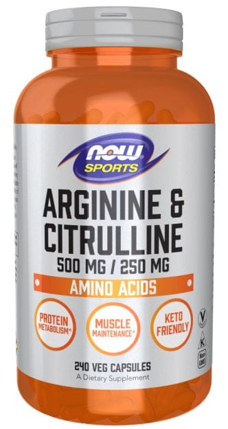 NOW Foods Arginine & Citrulline - 240 vcaps