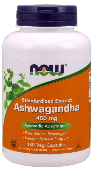 NOW Foods Ashwagandha Extract, 450mg - 180 vcaps