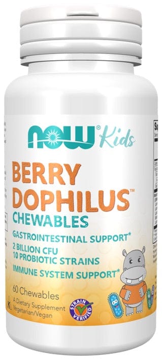 NOW Foods BerryDophilus Kids Chewables - 60 chewables