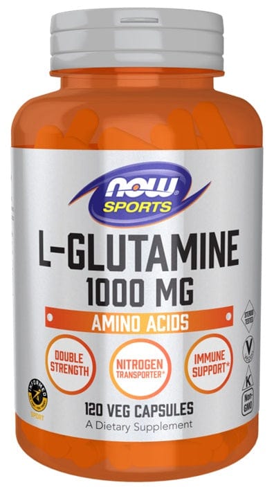 NOW Foods L-Glutamine, 1000mg - 120 vcaps