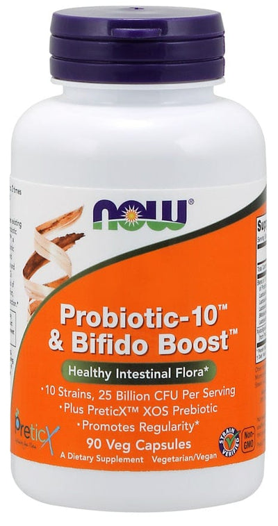 NOW Foods Probiotic-10 & Bifido Boost - 90 vcaps