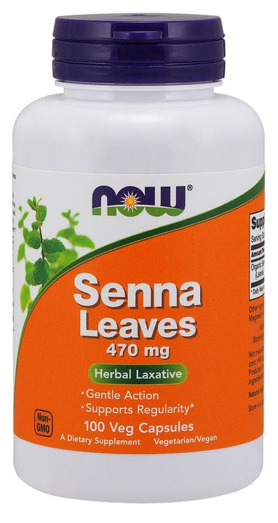 NOW Foods Senna Leaves, 470mg - 100 vcaps
