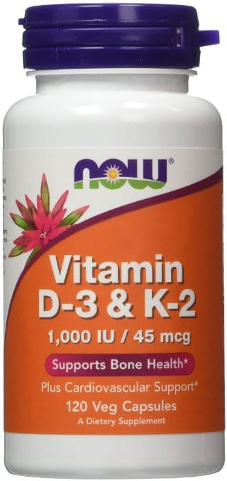 NOW Foods Vitamin D-3 & K-2 - 120 vcaps