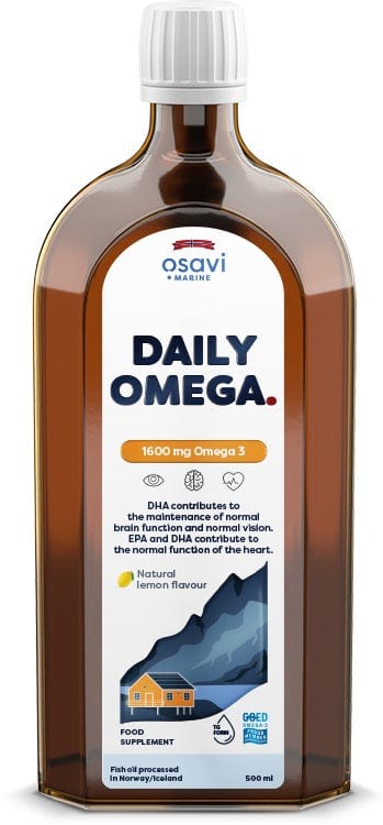 Osavi Daily Omega, 1600mg Omega 3 (Natural Lemon) - 500 ml.
