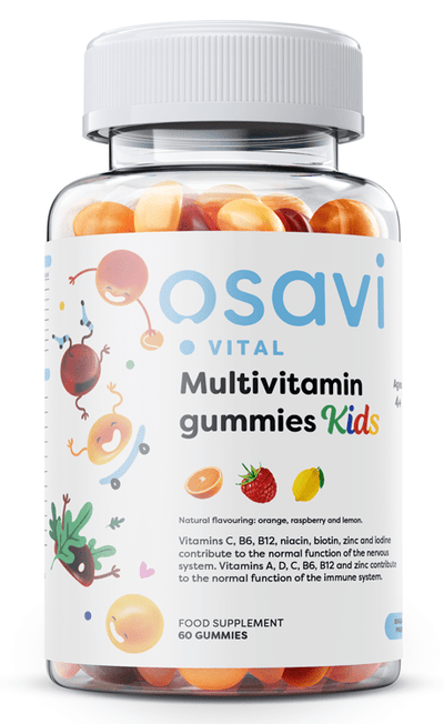 Osavi Multivitamin Gummies Kids, Orange Raspberry Lemon (Sugar free) - 60 gummies