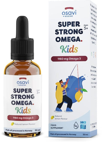 Osavi Super Strong Omega Kids, 1160mg Omega 3 (Lemon) - 50 ml.
