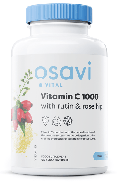 Osavi Vitamin C1000 with Rutin & Rose Hip - 120 vegan caps