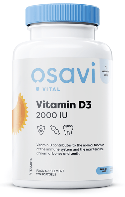 Osavi Vitamin D3, 2000IU - 120 softgels