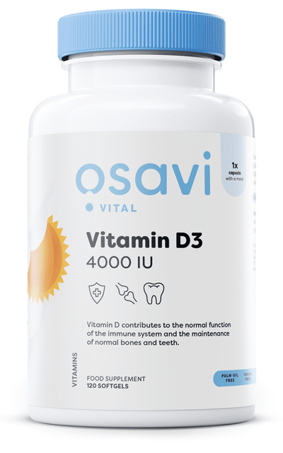 Osavi Vitamin D3, 4000IU - 120 softgels
