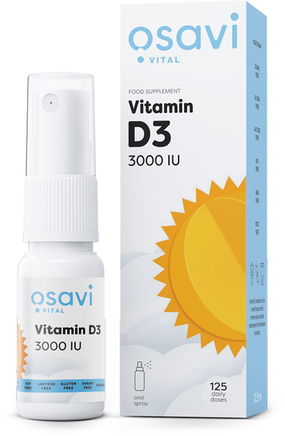 Osavi Vitamin D3 Oral Spray, 3000IU - 12.5 ml.