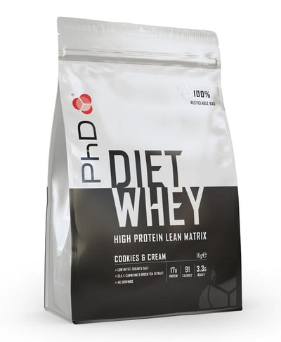 PhD Diet Whey, Cookies & Cream - 1000g