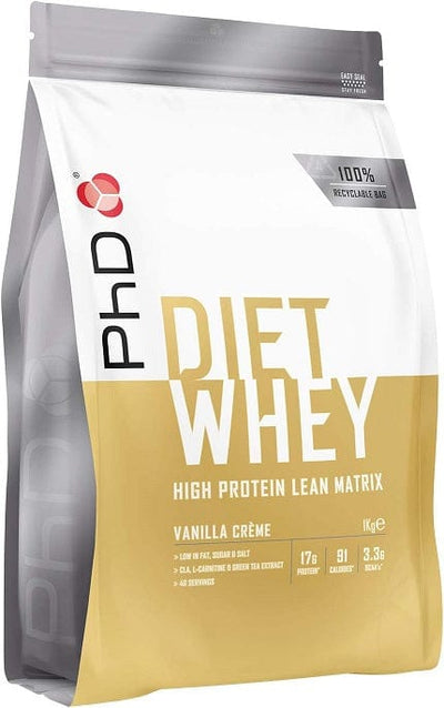 PhD Diet Whey, Vanilla Creme - 1000g