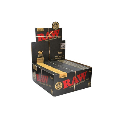 Raw Smoking Products Raw Classic King Size Slim Black Rolling Papers
