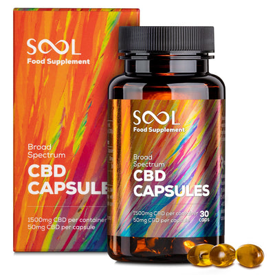 SOOL Supplements SOOL CBD Gel capsules 1500mg 30pcs