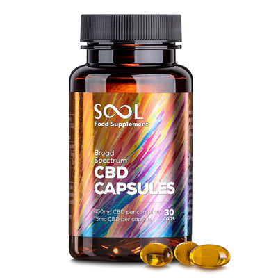 SOOL Supplements SOOL CBD Gel capsules 450mg 30pcs