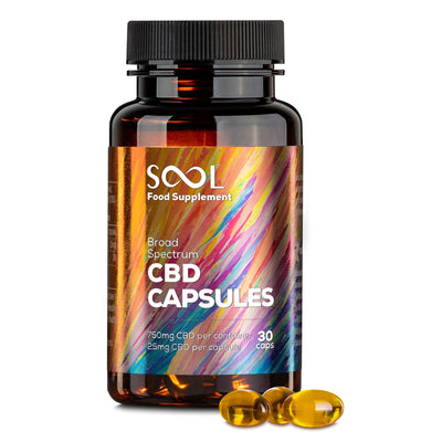 SOOL Supplements SOOL CBD Gel capsules 750mg 30pcs