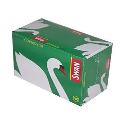 Swan Food, Beverages & Tobacco Swan Green Regular Corner Cut Rolling Papers (100 Pack)