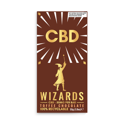 Wizards Magic CBD CBD Products 1 Bar Copy of Copy of The Wizards Magic 50mg CBD Chocolate - Toffee