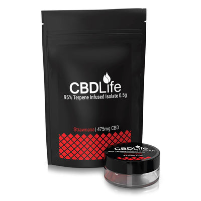 CBDLife CBD Products 0.5g / Strawnana CBDLife's CBD Terpene Infused Isolate 95%