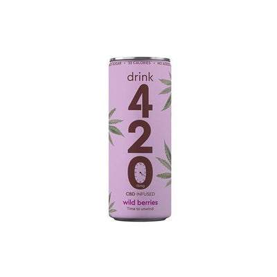 Drink 420 CBD Products 1 x Wildberry Drink 420 CBD 15mg Infused Sparkling Drink - Wildberry