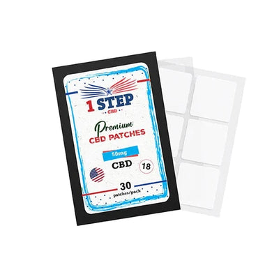 1 Step CBD CBD Products 30 Patches 1 Step CBD 50mg CBD Patches