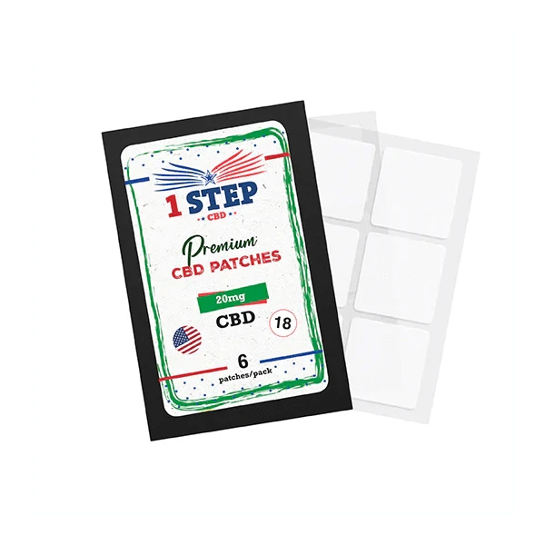 1 Step CBD CBD Products 6 Patches 1 Step CBD 20mg CBD Patches
