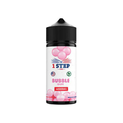 1 Step CBD CBD Products Bubblegum 1 Step CBD 4000mg CBD E-liquid 120ml (BUY 1 GET 1 FREE)